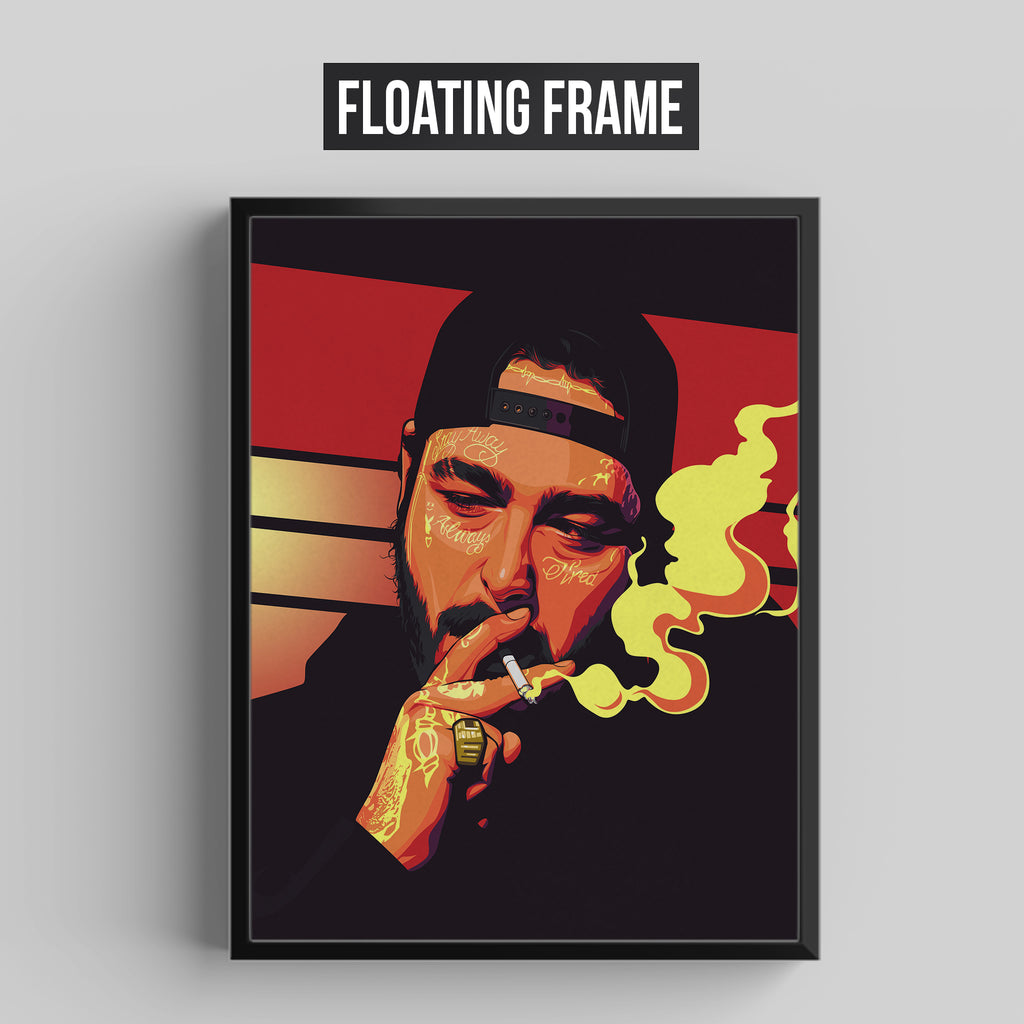 Post Malone Smoking Illustration