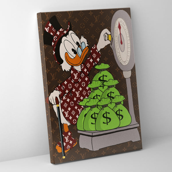 Duck Weighing Money