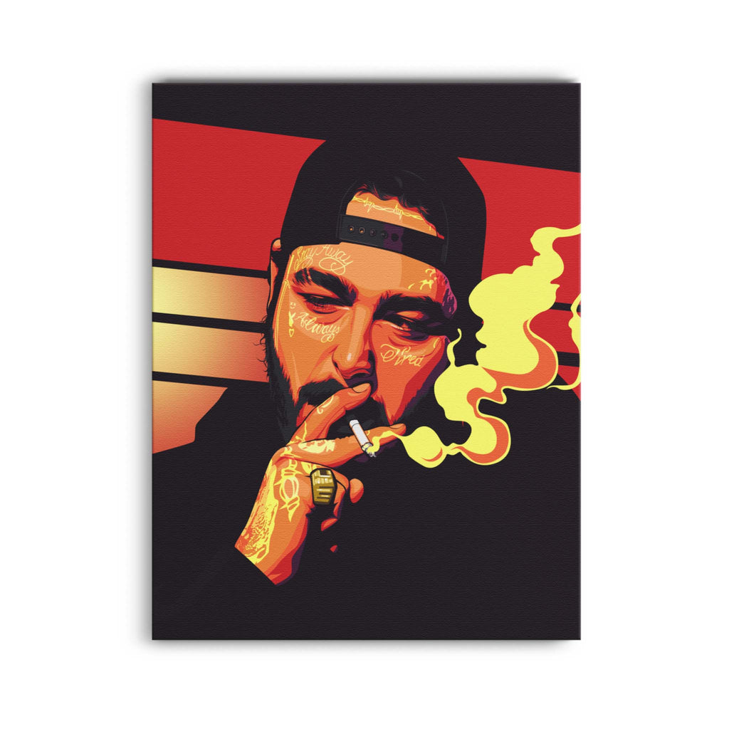 Post Malone Smoking Illustration