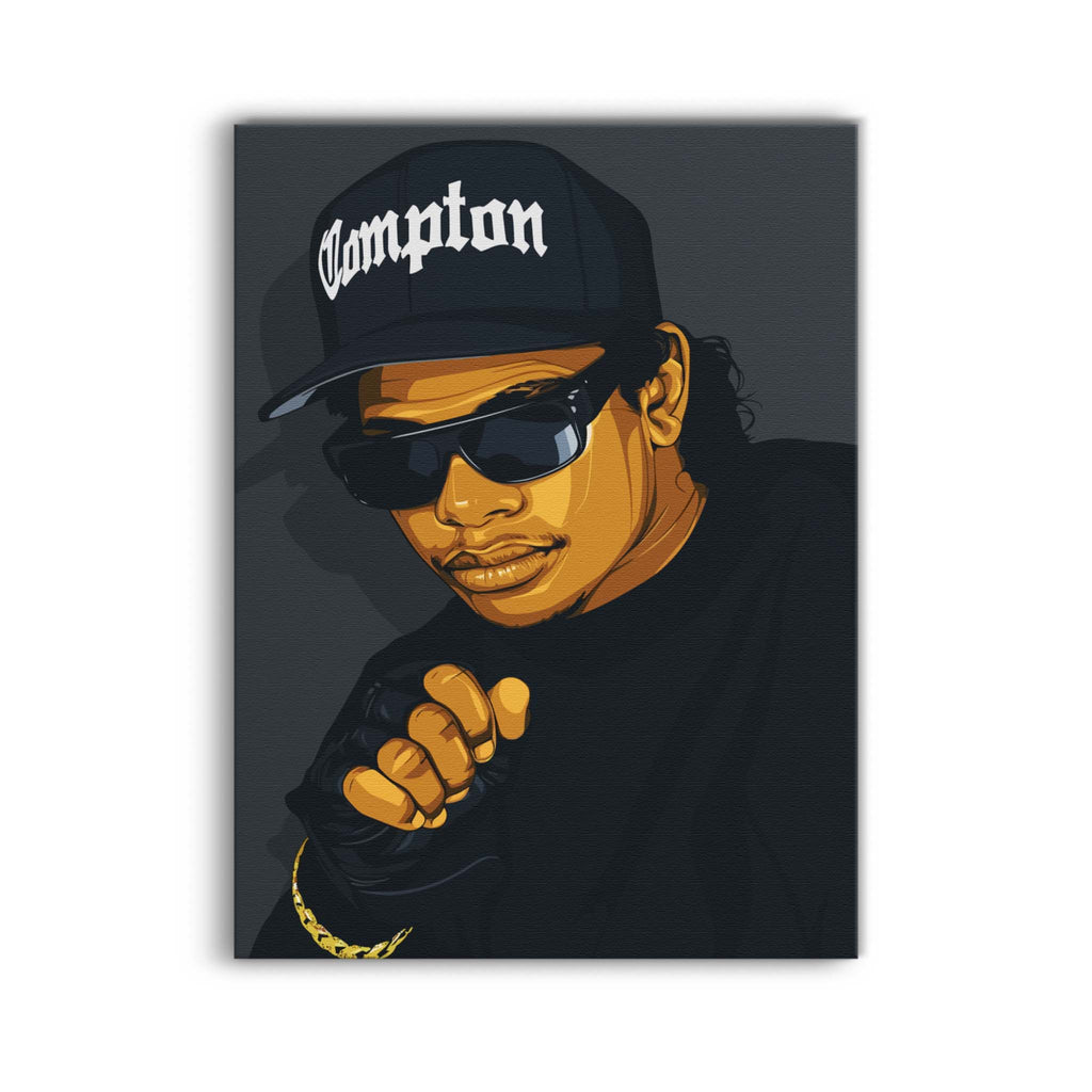 Eazy-E Illustrated Gray