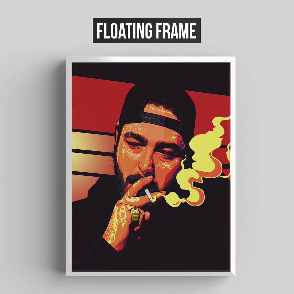 Post Malone Smoking Illustration