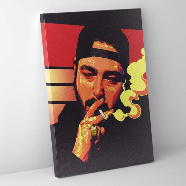 Post Malone Smoking Illustration